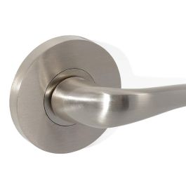 JANDEL Roseta Zamak Modelo Rosa Ø65mm para Reformas que Tapa Defectos en Puertas. Acabados: Níquel Satinado y Cuero Satinado Pulido Brillo.