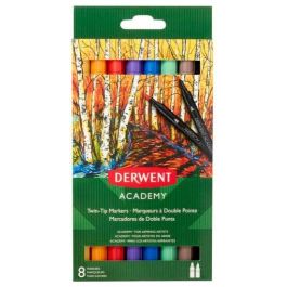 Derwent Rotuladores Academy Doble Punta Fina-Pincel, Colores Surtidos, Estuche 8 Ud Precio: 7.69000012. SKU: B15TNEMS6J