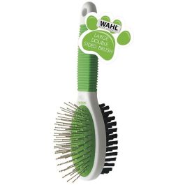 Wahl 858454-016 Cepillo de Pelo de Doble Cara para Mascotas con Agarre Cómodo y Suavizado de Pelaje
