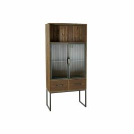 Armario DKD Home Decor Negro Madera Metal Cristal (70 x 34.5 x 160 cm) Precio: 236.49999945. SKU: S3023199