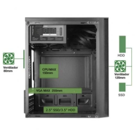 Tacens AC5500 Caja Mini Torre Micro-ATX / Mini-ITX con Fuente 500W