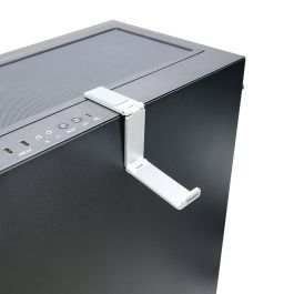 Zalman ZM-FH10 SV Soporte para Auriculares de Aluminio, Caucho, Acero - Plata, Resistente a Rayones y Carga 1,8 kg