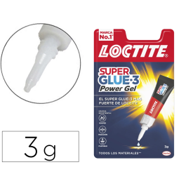 Loctite Power Gel 3 gr Pegamento Instantáneo Adhesivo con Caucho, Antigoteo y Resistente al Agua - Unidad Precio: 76.94999961. SKU: B195M7FZNH
