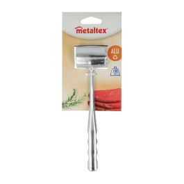 Metaltex Maza para Carne Aluminio 20 cm Doble Cara Fina y Gruesa