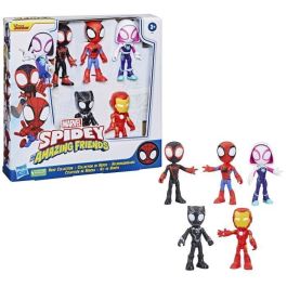 Pack 5 figuras Spidey Colección Hero, juguete infantil, Spidey y sus Extraordinarios Amigos, A partir de 3 años