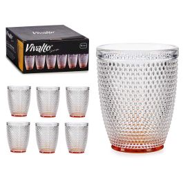 Vaso de Cristal con Puntos de Agua 300 ml Ámbar - Vivalto 8x10x8 cm (48 Unidades) Precio: 91.50000035. SKU: S3608941