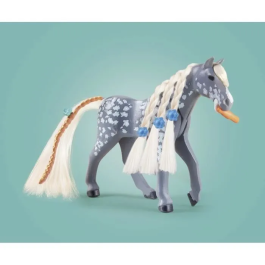 Playmobil 71353 Amelia & Whisper con Caja para Caballos de Cascada - Juego de Figuras y Accesorios para Niños a Partir de 5 Años