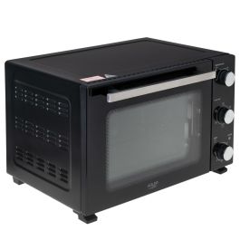 Adler ad 6026 Horno Eléctrico con Convección y Asador, 1800W, 48L, Acero Inoxidable, 90-230°C, Temporizador 60 min