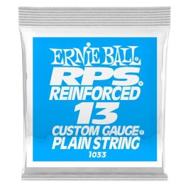 ERNIE BALL Cuerda Eléctrica Plana Reinforced 013 para Guitarra, Larga Duración y Mejor Afinación