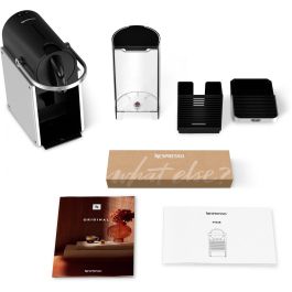 DeLonghi Máquina de Café Nespresso Pixie EN127.BL Plata/Negra