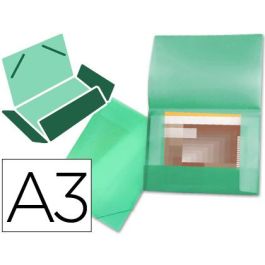 Carpeta Liderpapel Portadocumentos 44803 Solapas Polipropileno Din A3 Verde Translucido Lomo Flexible Precio: 4.2350000242. SKU: B16ABGF6FS