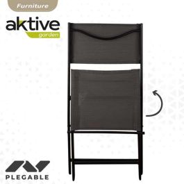 Conjunto de mesa de terraza plegable (60x71 cm) + 2 sillas de textileno (46x82 cm) aktive Conjunto de mesa de terraza plegable (60x71 cm) + 2 sillas de textileno (46x82 cm) aktive