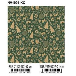 Papel De Regalo Bobina Basika 62 Cm X 80 M (4 Kg Aprox.) Navidad (Nv1901-Kc 62 Cm) Precio: 23.195579. SKU: B1F2XPRNW3