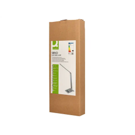 Q-connect Lámpara de Escritorio Sirio LED 13W 800 Lúmenes Táctil 3 Niveles Brillo Regulable Plata