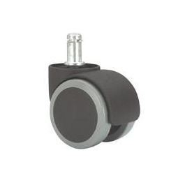 Ruedas Alex Rueda giratoria espiga lisa con anilla, negro/gris, nylon y poliuretano, carga máxima 50 kg, 11 x 22 mm, ø5 cm Precio: 2.50000036. SKU: B1J9ZSP7QJ