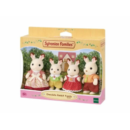 Sylvanian Families Familia Conejo Chocolate 5655 Set Figuras 4 Piezas