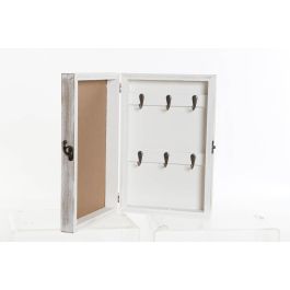 DKD Home Decor Guardallaves Colgador de Llaves Tropical Moderno Decorativo Multicolor de MDF 30x20x6 cm Set 4 Unidades Diseños Surtidos