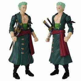 Bandai Figura One Piece Anime Heroes Zoro - 17cm, +16 puntos de articulación