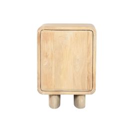 DKD Home Decor Mesita de Noche de Roble Marrón Estilo Urban 40x65x45 cm