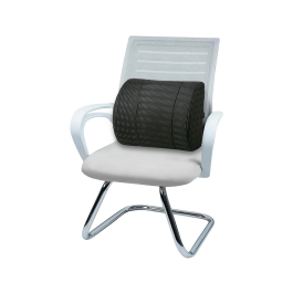 Q-connect Respaldo Ergonómico Memory Foam 340x300x110 mm, Mejora Postura y Alivia Dolor Lumbar