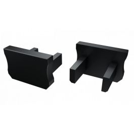 Tapón Final Perfil Tipo X - Plástico Inox