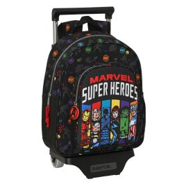 Mochila Escolar con Ruedas The Avengers Super heroes Negro (27 x 33 x 10 cm) Precio: 23.68999952. SKU: S4307832