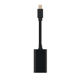 Nanocable 10.16.0102 Conversor Mini DisplayPort Macho a HDMI Hembra - Adaptador DP++ para Monitores/TV - 15cm Negro