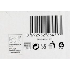 LAV Set 6 Vasos Gaia 415 cc, Diámetro 7.5 cm, Altura 9.2 cm (8 Cajas)