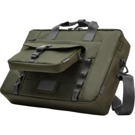 HP Bolsa Bandolera para Portátil de 15,6 Pulgadas, Poliéster, Verde y Gris