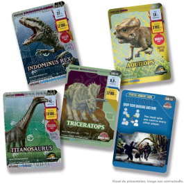 Panini Jurassic World 4 TCG Caja 18 Paquetes 144 Cartas + Carta Edición Limitada N.º 2 PAN8051708028423
