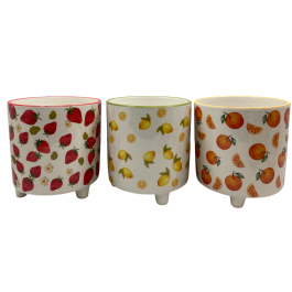Macetero Tropical DKD Home Decor Blanco Multicolor 13.5 x 15 x 13.5 cm Set de 2 (12 Unidades) Macetero Tropical DKD Home Decor Blanco Multicolor 13.5 x 15 x 13.5 cm Set de 2 (12 Unidades)