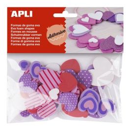 Apli Formas de Goma Eva Adhesivas Corazones Estampados en Colores Surtidos - 40 Unidades Precio: 2.59000016. SKU: B1HXE7F3SZ