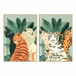 Cuadro Tropical DKD Home Decor Multicolor 4.5 x 123 x 83 cm (2 Unidades) Precio: 109.59000008. SKU: S3017938