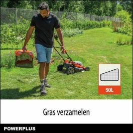 PowerPlus Dual Potencia Batería inferior PODDPGLWS2 - 40 v Cegador de césped, 420 mm Ø, batería y cargador incluidos