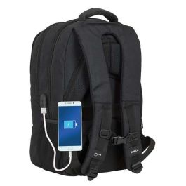 Mochila para Portátil y Tablet con Salida USB Safta 15,6'' Negro 30 x 43 x 16 cm