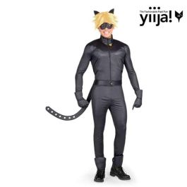 Disfraz adulto cat noir( chaqueta , pantalón, cinturón, guantes, antifaz, peluca y anillo). talla s Disfraz adulto cat noir( chaqueta , pantalón, cinturón, guantes, antifaz, peluca y anillo). talla s