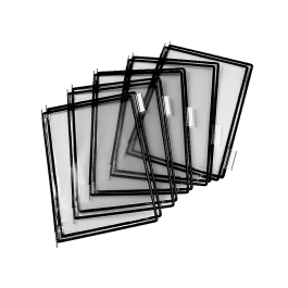 Djois Funda para Portacatalogo DIN A4 Color Negro Pack de 10 Unidades