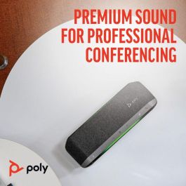 Poly Sync 40+ Altavoz Inteligente USB-A/C Bluetooth Certificado Microsoft Teams & Zoom Matriz Micrófonos con Adaptador BT700