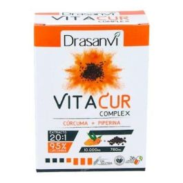 DRASANVI Vitacur 36 Cápsulas con Cúrcuma y Piperina para mejorar asimilación y salud general Precio: 20.5000004. SKU: B1F3VE3BTG