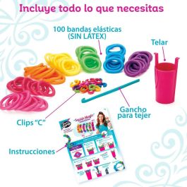 Kit Creación de Pulseras Cra-Z-Art Plástico 3,4 x 0,3 x 2,7 cm 4 x 8 x 3,5 cm (4 Unidades)