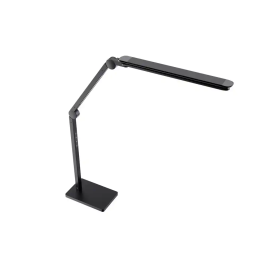 Cep Alliance Lámpara de Escritorio LED con Pinza y 2 Módulos Giratorios, 2x12W, 600lm, Ajuste Intensidad/Color, 180x115x950 mm, Negro