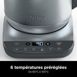 Hervidor de agua - NINJA - KT201EU - 3000 W - 1,7 L - Temperatura regulable - Acero inoxidable Hervidor de agua - NINJA - KT201EU - 3000 W - 1,7 L - Temperatura regulable - Acero inoxidable