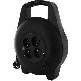 Chacon 89203 Casete Enrollacables Eléctrico / Alargador 4 Tomas 16A, Cable de 15 Metros 3x1.5mm² Estándar FR