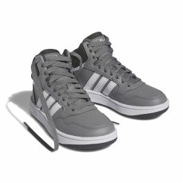 Zapatillas Deportivas Infantiles Adidas Hoops 3.0 Mid Gris