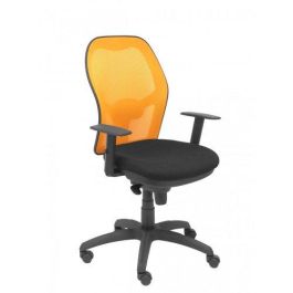 Silla Piqueras Y Crespo Jorquera Brazos Regulables Mecanismo Sincro Con Regulador De Tension Respaldo De Malla Naranja Y Asiento Tapizado Bali Negro Precio: 319.50000027. SKU: S5702826