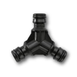 Karcher Conector de 3 Vías Robusto para Conexión de 3 Tubos con Acoplamientos Rápidos y Sistema de Clic Karcher Conector de 3 Vías Robusto para Conexión de 3 Tubos con Acoplamientos Rápidos y Sistema de Clic