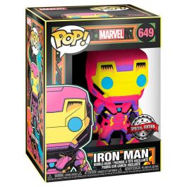 Funko POP Marvel Iron Man Figura de Vinilo Black Light Exclusive 9cm Caja Regalo