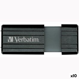 Memoria USB Verbatim STORE'N'GO PINSTRIPE Negro 128 GB (10 Unidades) Precio: 104.49999956. SKU: B17BJJ7NKR