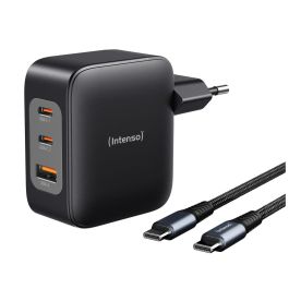 Cargador de Pared INTENSO GaN W100ACC Negro 100 W