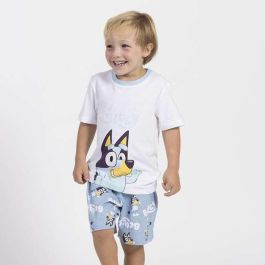 Cerdá Pijama corto Single Jersey Bluey 3 Años Blanco